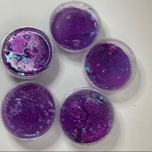 Glittery purple slime